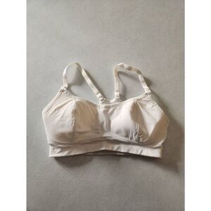 Motherhood Maternity Size S Nursing Bra Heather White